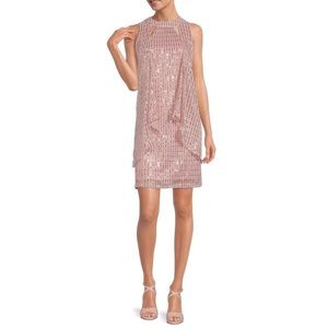 Leslie Fay Double Keyhole Drape Front Dress women’s size 6